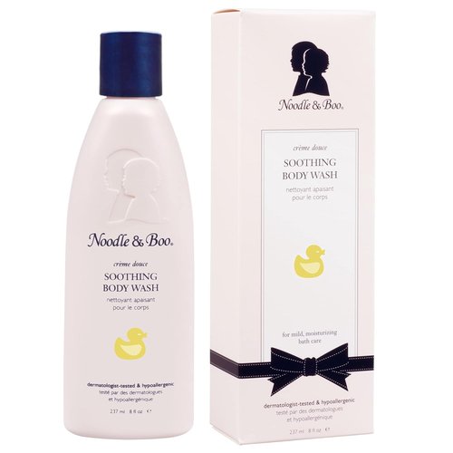 Noodle & Boo Newborn Baby Gift Set - Super Soft Baby Lotion & 2-in-1 Hair & Body Wash, 8 Oz Each | Navy/Pink