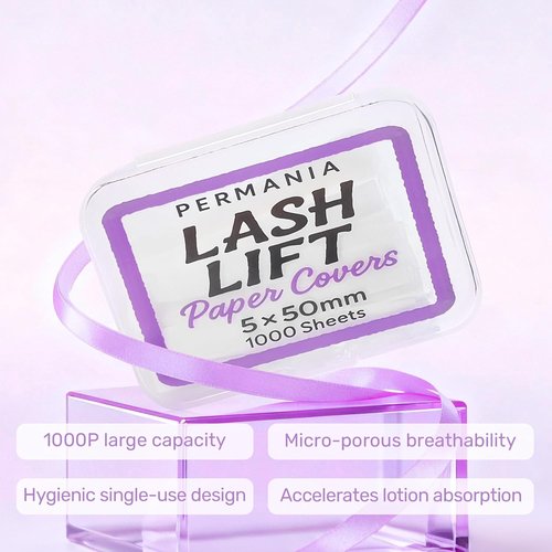 PERMANIA Lash Lift Paper Strips - 1000P Eyelash Perm Strips for Perfect Lifting | White