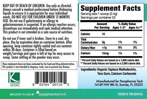 Purathick Natural Thickener, 4.4 oz, Thickens Hot and Cold Liquids for People with Dysphagia