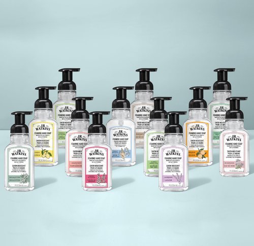 J.R. Watkins Foaming Hand Soap Refill, Moisturizing Foam Hand Wash, Formulated with Plant-Based Cleansers, Alcohol-Free, Cruelty-Free, Lemon, 28 fl oz, 2 Pack