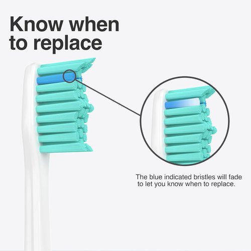 Philips Sonicare Replacement Toothbrush Heads - E-Series & Essence Compatible | 4-Pack Electric Brush Heads