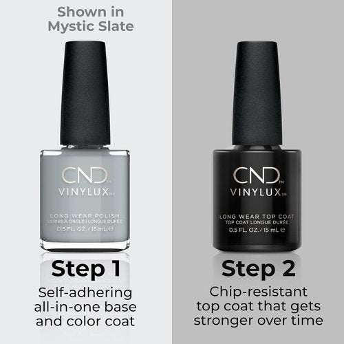 CND Vinylux Nail Polish - Longwear Gray Color with Gel-Like Shine & Chip Resistance | 0.5 Fl Oz