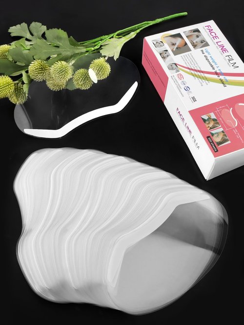EBANKU 300 Pcs Shower Face Eye Shield Visor, Plastic Shower Shield Visor Eye Protector Makeup Protective Eyebrow Shower Visors for Adults Showering Haircut Hairspray