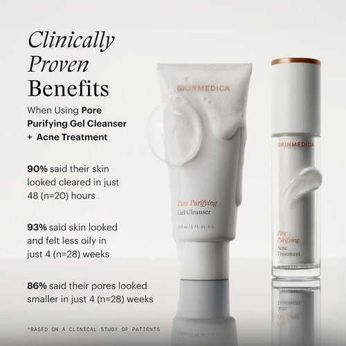SkinMedica Pore Purifying Gel Cleanser - Clinically Proven Formula for Makeup Removal & Pore Cleansing, 6 Fl Oz