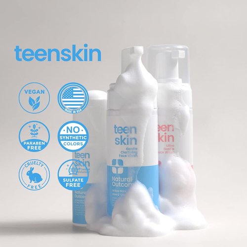 Natural Outcome Teen Skin Care Kit - 3-Step Acne Face Wash, Toner & Moisturizer | Ideal for Preteens & Teens