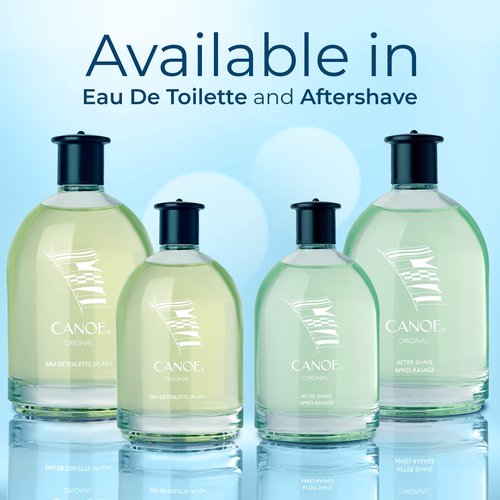 CANOE Aftershave Splash for Men by DANA (4 fl oz) Essence of an Adventurous Lifestyle, Classic Sport Scent