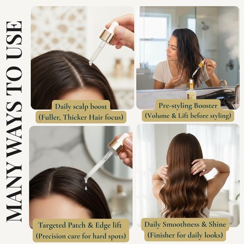 Revatology Hair Thickening Serum - Leave-In Treatment for Thinning Hair & Scalp Care | 30 Botanicals, Rosemary & Biotin