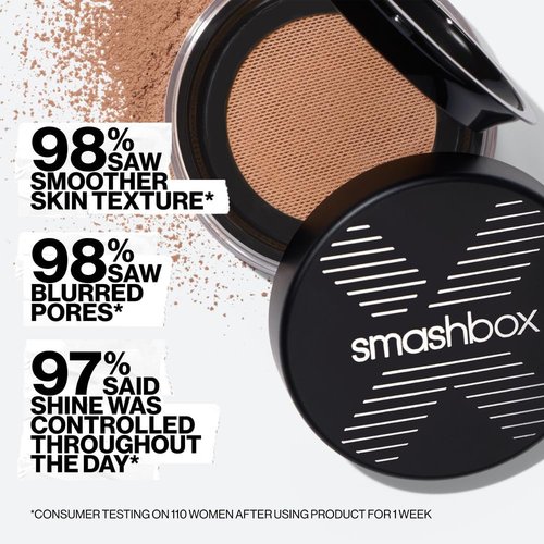 Smashbox Always on Loose Setting Powder | Blurring Translucent Oil-Controlling Setting Powder that Sets Makeup All Day with a Natural-Looking Matte Finish, 0.35 Ounce, Translucent Medium