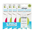 DrTung's Smart Floss - Natural Dental Floss, PTFE & PFAS Free, Gentle on Gums, Expands & Stretches, BPA Free - Cardamom Flavor (Pack of 4)