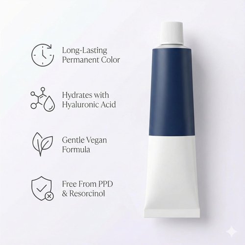 ALFPAF Professional Permanent Hair Color Cream - Vegan, Ammonia-Free Formula with Hyaluronic Acid | Long-Lasting Vibrant Color - 2.03 fl oz (10.1 Lightest Blonde Ash)