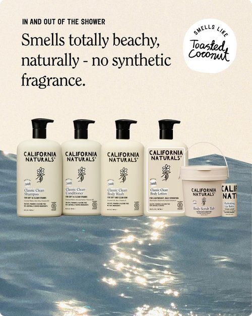 California Naturals Classic Clean Body Lotion, Lightweight Daily Body Lotion for Soft Hydrated Skin, Naturally Scented, Vegan, Cruelty, Paraben & Phthalate Free, 16.5 oz