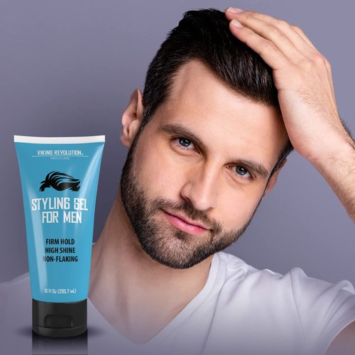 Skiennix Hair Gel for Men - Strong Hold Styling Gel with High Shine | Non-Flaking Formula (10oz)