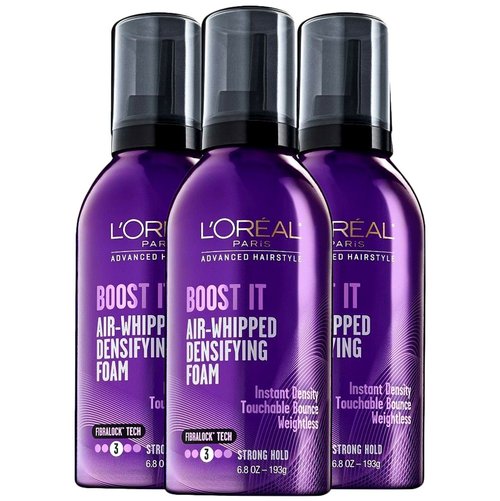 L'Oréal Paris BOOST IT Air Whipped Densifying Foam - Lightweight Volume & Texture, 6.8 fl. oz.