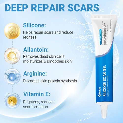 Kunyle Silicone Scar Gel, Scar Cream, Advanced Scar Stick for Surgical Scars, Stretch Marks, Keloid Bump Removal, Old and New Scars 0.63oz (18g)
