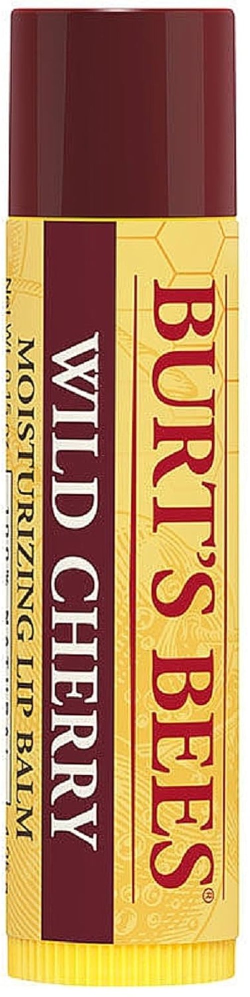 Burt's Bees Wild Cherry Lip Balm - Moisturizing Formula | 0.15 oz (Pack of 10)