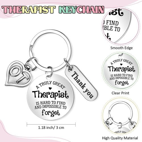 Maitys 3 Pcs Occupational Therapist Gifts Set, Therapist Tote Bag and Makeup Bag with Keychain Fine Motor Promoter Ot Gifts