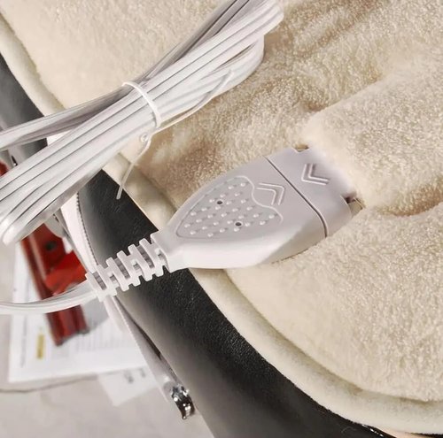 Master Massage Deluxe Fleece Massage Table Warmer - ETL Certified Heating Pad in Cream Color