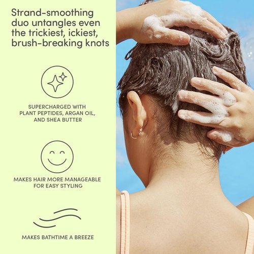 Evereden Kids Travel Set - Clean & Vegan 5-Piece Skin & Hair Care Kit with Travel Bag | Perfect Stocking Stuffer for Kids