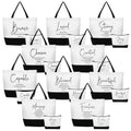 Abbylike 20 Pcs Christian Easter Gift Bags Bible Verse Tote Bag Religious Cosmetic Makeup Bag Inspirational Gifts for Women Mothers (Bible Words English)