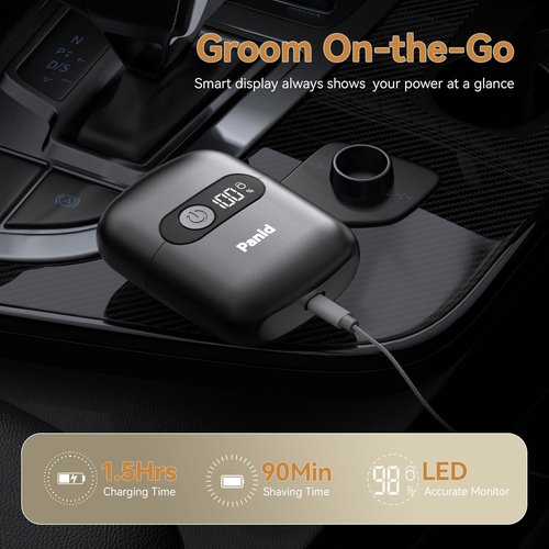 Electric Foil Shavers for Men, Upgraded Mini Electric Razor with 3 Floating Blades, LED Display, USB-C Fast Rechargeable, Portable Electric Shavers for Beard/Face