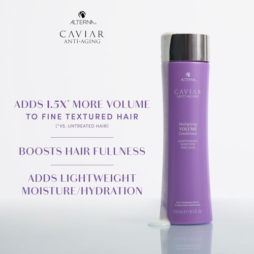 Alterna Caviar Anti-Aging Volume Shampoo & Conditioner Set - 8.5 oz (2-Pack) for Lush, Thick Hair