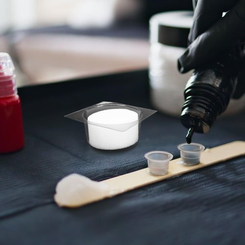 24PCS Tattoo Rinse Cups, Disposable Dip Foam Needle Cleaner Washer Caps to Clean Professional Cartridge Needle and Tip, Cleaning Tattoos Dip Cup Box Supplies