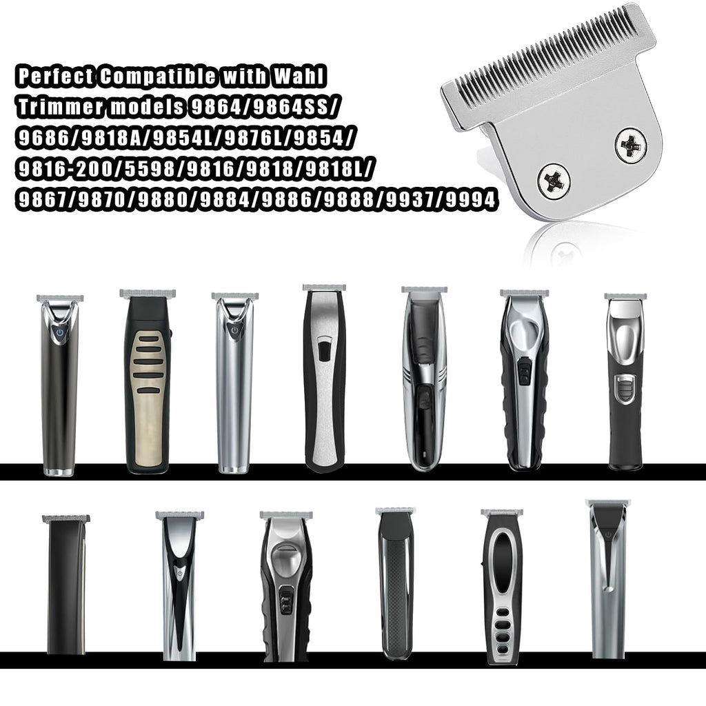 Wahl Replacement Detachable T Blade - Compatible with Wahl Trimmer Models 9864, 9686, 9818A, 9854L