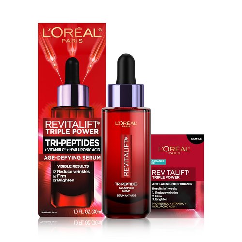 L'Oreal Paris Revitalift Triple Power Face Serum - Anti-Aging Formula Reduces Wrinkles & Firms Skin