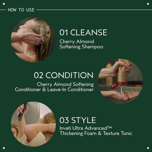 Aveda Cherry Almond Conditioner - Softening Formula for Normal to Dry Hair | 98% Naturally Derived with Coconut Oil & Shea Butter