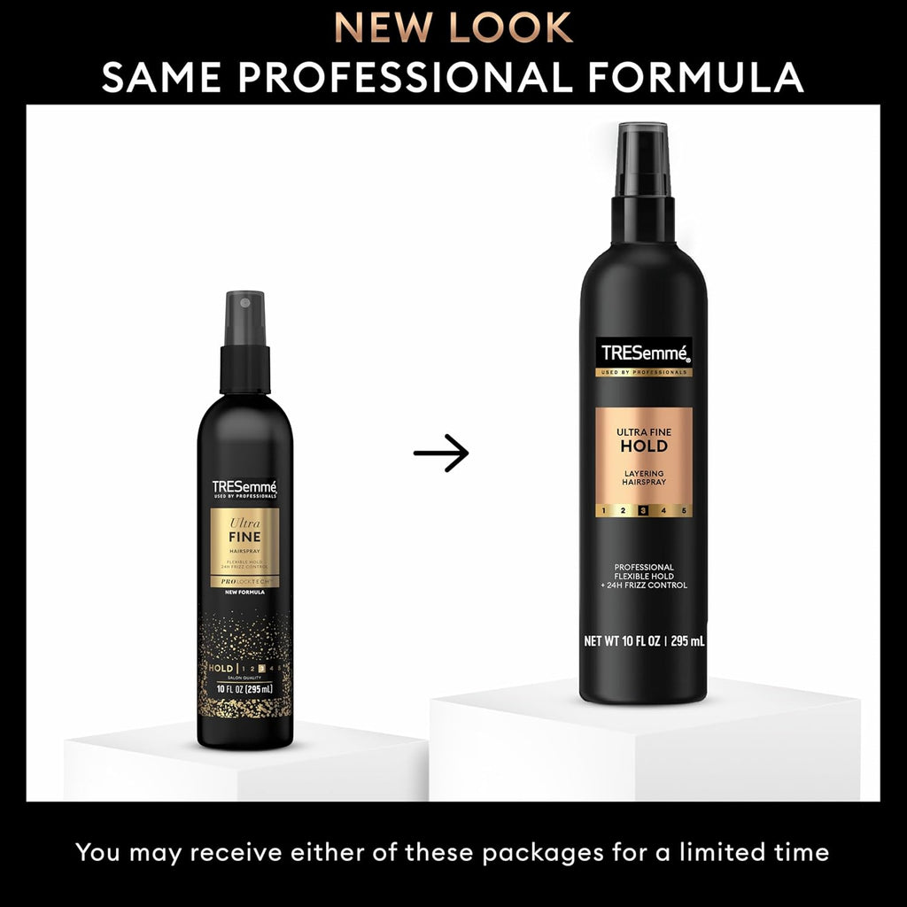 TRESemmé Non-Aero Hairspray - Ultra Fine Formula for 24-Hour Frizz Control | Pack of 6, 10 Fl Oz