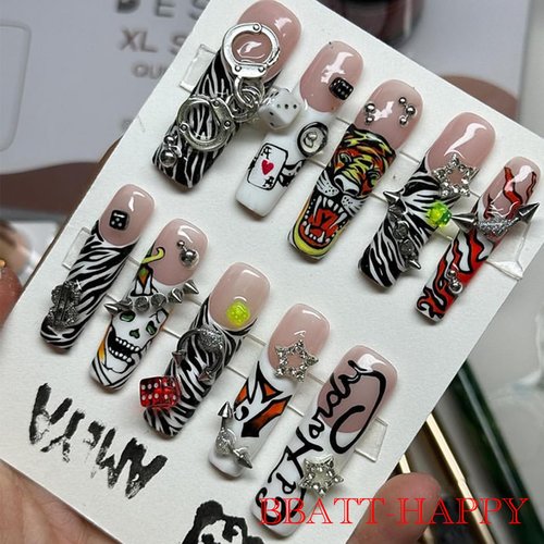 BBATT-HAPPY 144PCS Nail Charms for Acrylic Nails,Silver Star Planet Cross Punk Door Handle Pin Handcuffs Mechanical Parts Alloy Nail Art Accessories,Nail Jewels for Nail Art Supplies Craft DIY, Mix