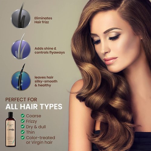 damila Salt & Sulfate Free Shampoo for Keratin and Color Treated Hair - Perfect for Damaged, Frizzy, Curly or Dry Hair (33.8 Fl Oz)