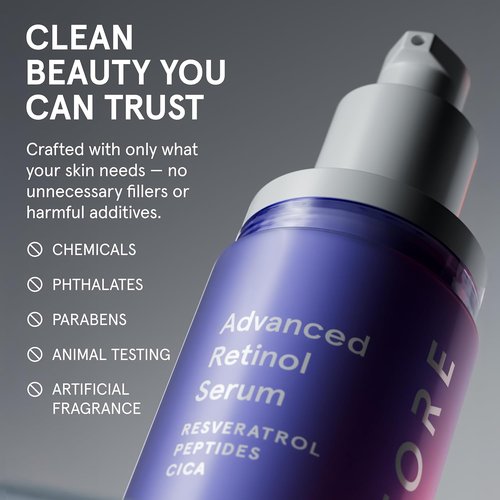 iRestore Retinol Serum - 1% Retinol with Peptides & Hyaluronic Acid | Anti-Aging Night Serum for Sensitive Skin, Fragrance-Free