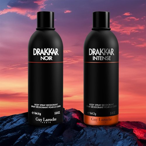 Guy Laroche Drakkar Intense Body Spray - Seductive Ambery Fougere Fragrance for Men | 5.8 Fl. Oz