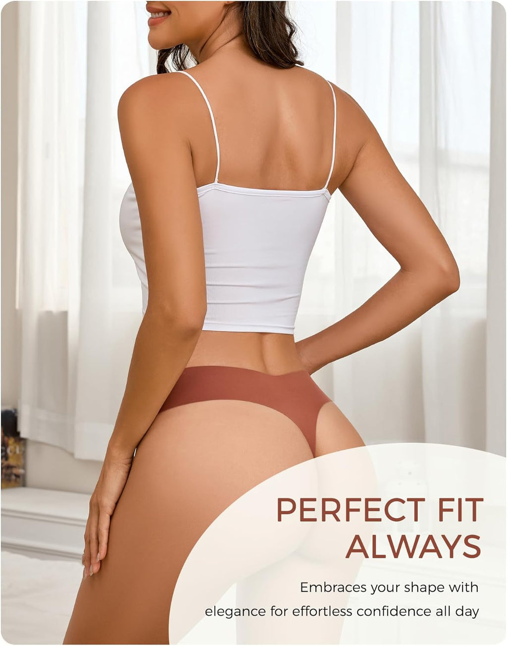 Take Talk Women's Seamless Thongs - 9 Pack No Show V-Waisted Invisible Panties | Sexy Lingerie