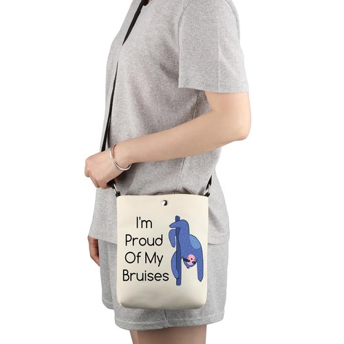 G2TUP Pole Dancing Lover Gift I'm Proud Of My Bruises Sloth Pole Dance Makeup Bag Zipper Travel Bag (Proud Of My Bruises X)