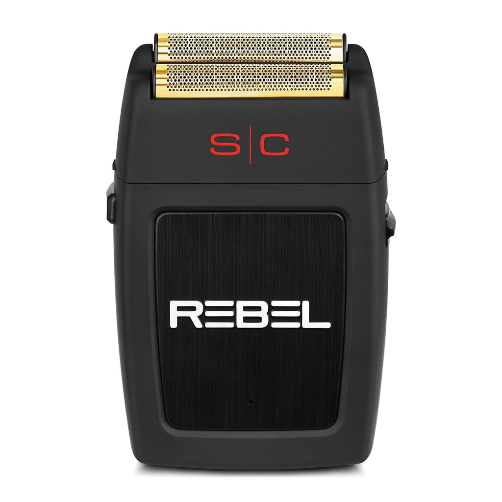 StyleCraft Rebel Cordless Double Foil Shaver - USB-C Rechargeable, Super Torque Motor for Close Shave