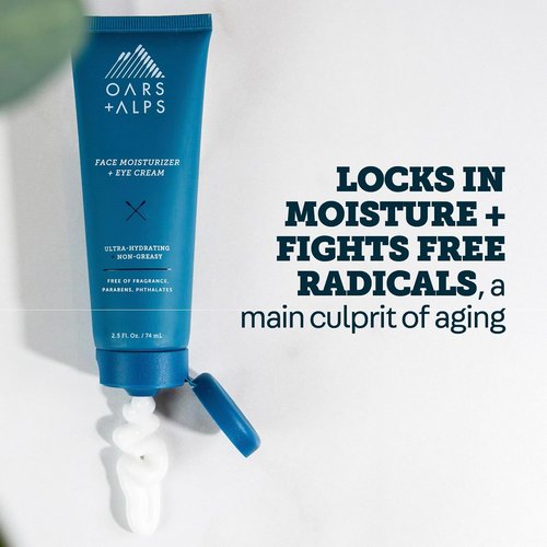 Oars + Alps Anti-Aging Face Moisturizer - Hydrating Eye Cream with Shea Butter & Jojoba Oil | Lightweight, Vegan, Gluten-Free
