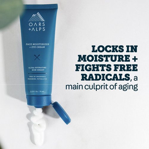 Oars + Alps Anti-Aging Face Moisturizer & Eye Cream, Hydrating Skin Moisturizer with Shea Butter and Jojoba Oil, Lightweight, Non Greasy, Vegan, Gluten Free