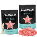 4.8lb Bulk Hard Wax Beads, Waxing Bead for Brazilian, Bikini, Body, Face, Legs, Back, Coarse Hair Removal, Scented Stripless Wax beans, Professional Salons Wax Bead Refill, 20 Wooden Sticks