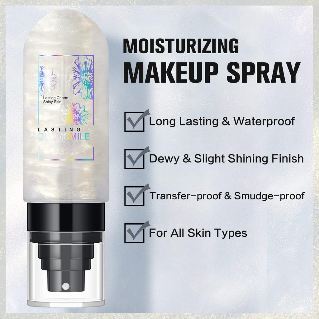 UCANBEMAKEUP Dewy Makeup Setting Spray - Hydrating & Illuminating Finish | Lightweight 3.15 Fl Oz