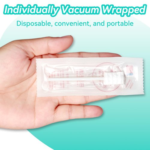 Foily 60-Pack Baby Tongue Cleaner Gauze– Gentle Newborn Oral Care, Disposable Toddler Tooth Brush for 0-24 Months Tooth Mouth Gum Clean (Square Style)