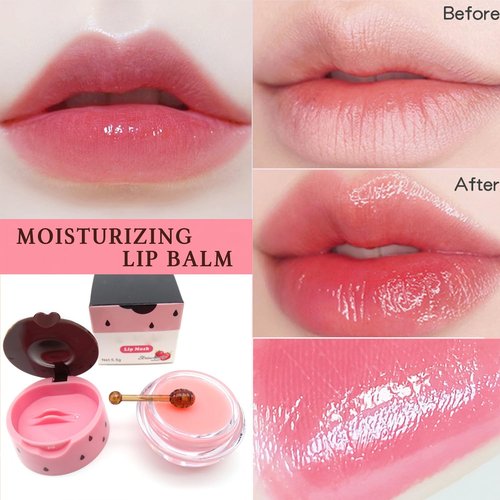 10 PCS Bee Lip Balm Honey Pot, galentines day gifts, Honey Lip Mask Bulk, Moisturizing Lip Sleeping Mask Hydrating Prevention Dry & Cracked Lip, Reduce Lip Lines and Wrinkles