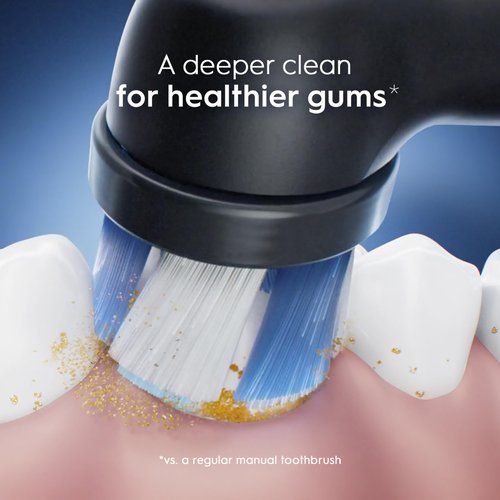 Oral-B iO Series Ultimate Clean Electric Toothbrush Replacement Brush Heads for an Oral-B Electric Toothbrush, 2 Count, Black