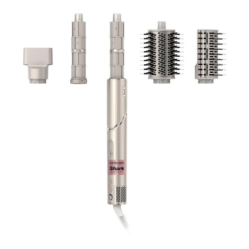 Shark FlexStyle Air Styling System - Powerful Hair Dryer Brush & Multi-Styler with Auto-Wrap Curlers | Stone HD430