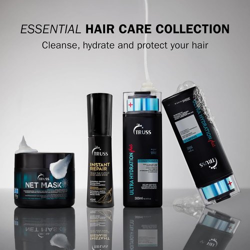 TRUSS Instant Repair Hair Serum - Leave-In Split Ends Sealer & Humidity Blocker - Thermal Protection & Moisture (1.52 fl oz)