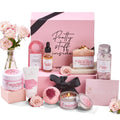 Peacoeye Spa Gifts for Women Valentines Day Bath Baskets Relaxing Spa Self Care Gift for Mom Her Sister Wife Auntie Home Bath Care Package Thank You Birthday for Women Friendship Ideas