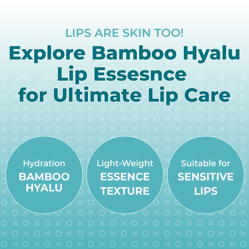 BRING GREEN Bamboo Hyaluronic Lip Essence 11g x 2, Hydrating Lip Serum for Dry Lips Double Set