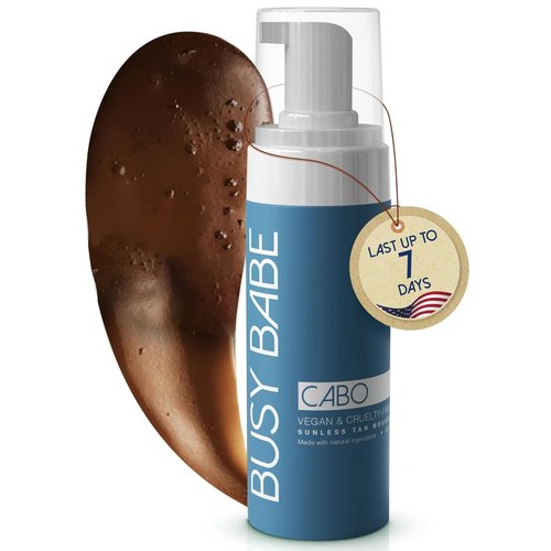 CABO Tanning Mousse - Flawless Sun-Kissed Glow for All Skin Types | Dark Bronze 200ml Self Tanner