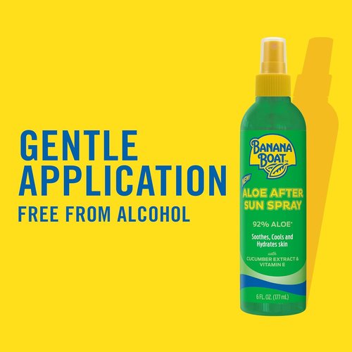 Banana Boat Aloe After Sun Spray - Soothing Aloe Vera & Cucumber Extract for Sunburn Relief | 6 Fl Oz